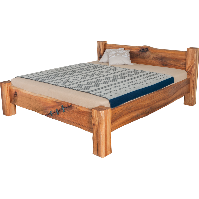 Luxusná dizajnová posteľ Dante z brestového masívu | postelerosty.sk