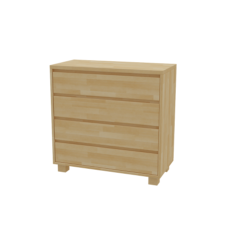 Komoda z bukového masívu so 4 zásuvkami | postelerosty.sk