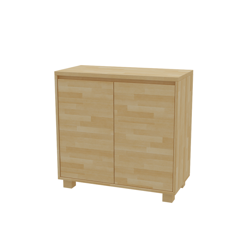 Komoda z masívneho bukového dreva s dvierkami | postelerosty.sk