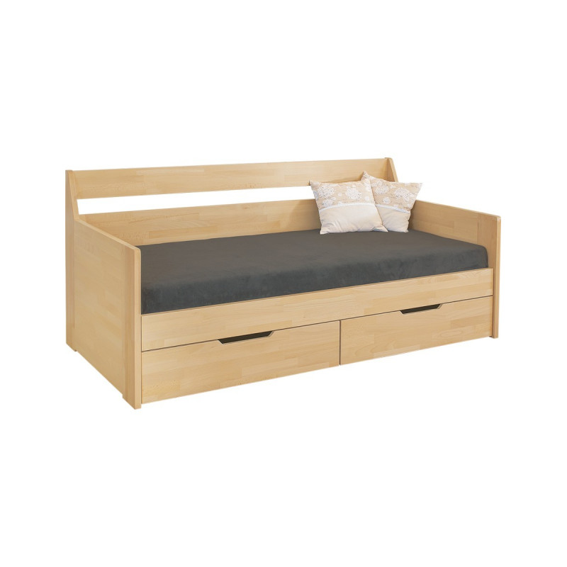 Rozkladacia posteľ OTELA z masívu s úložným priestorom | shop.mrava.sk