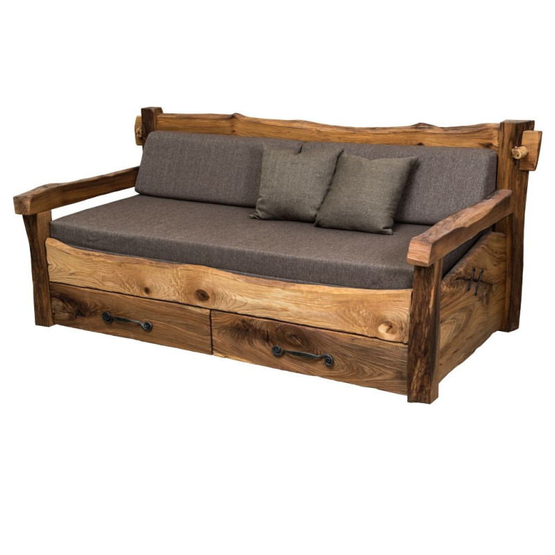 Masívna posteľ CORONA - sedačka, jednlôžko, dvojlôžko | Mrava.sk