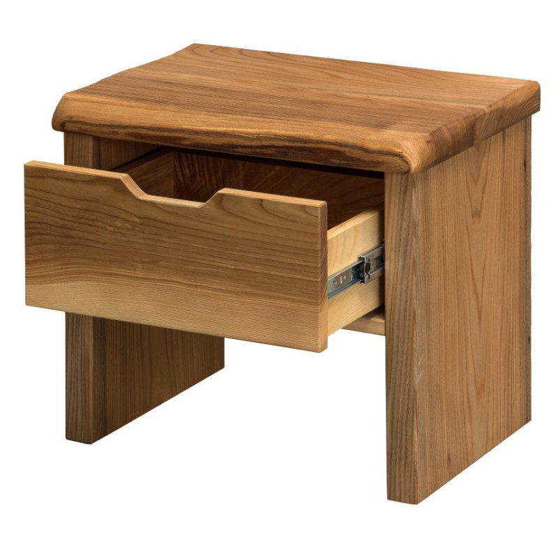 Nočný stolík k posteli z masívneho brestového dreva | Mrava.sk