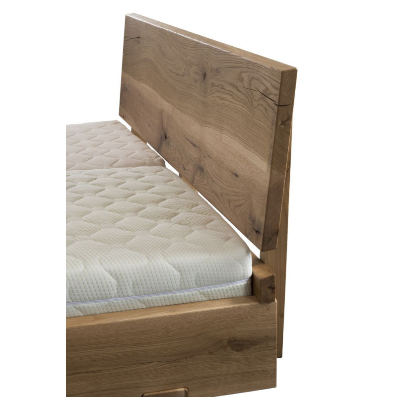 Exkluzívna posteľ ARIANNA z dubového dreva s kresbou dreva | shop.mrava.sk