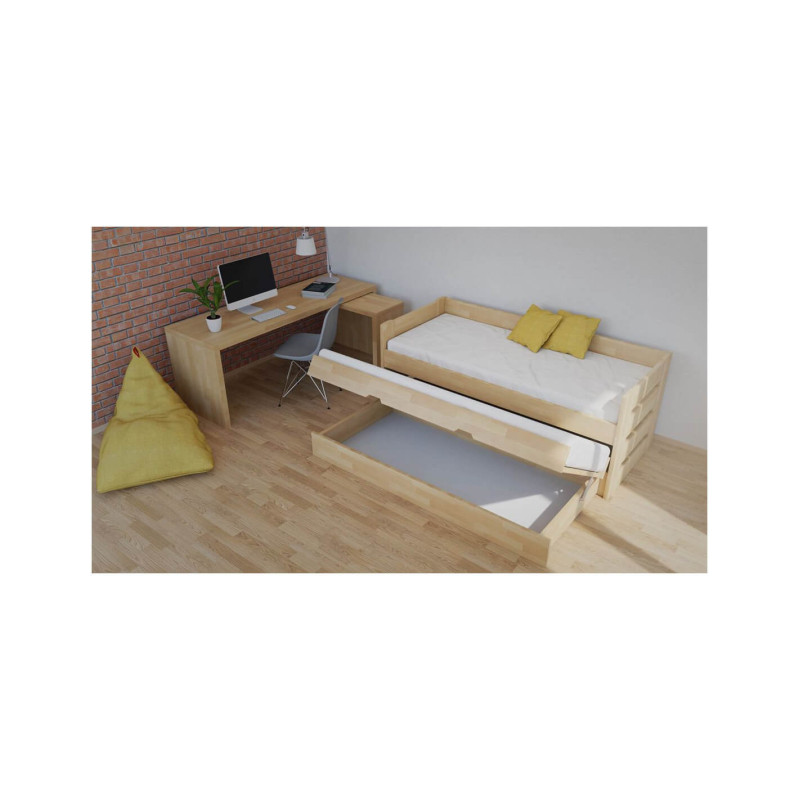 Rozkladacia posteľ Vario s prístelkom a úložným priestorom | postelerosty.sk.sk