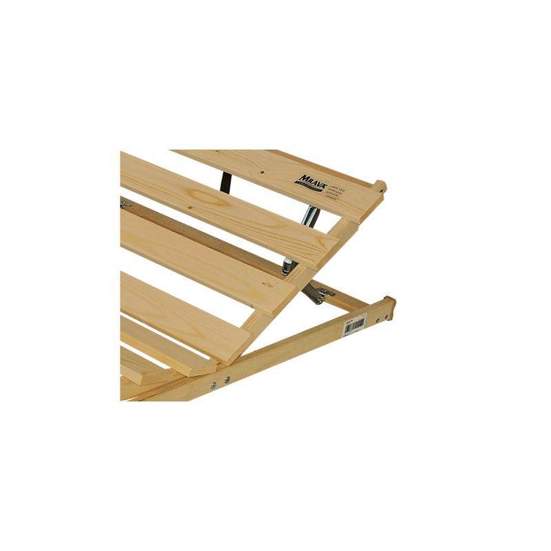 Polohovateľný latkový rošt MASÍV V RÁME HN 16L zo smerkových latiek