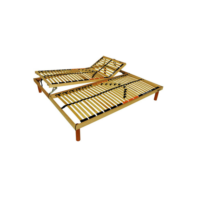 Set nepolohovateľného a polohovateľného lamelového roštu