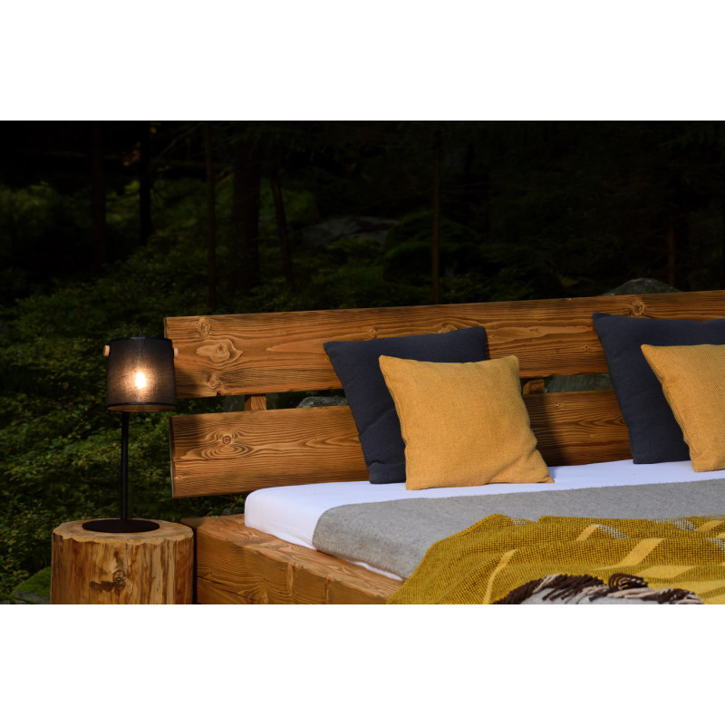 Luxusná rustikálna posteľ JANIS zo smrekového dreva | postelerosty.sk