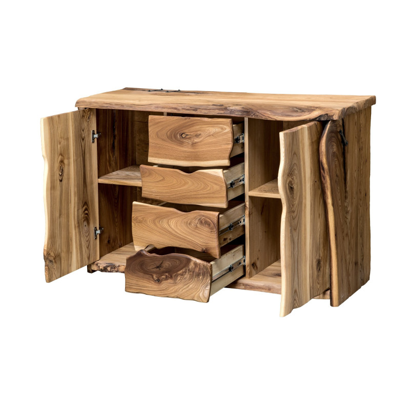 Komoda z masívneho brestového dreva - jedinečný originál | postelerosty.sk