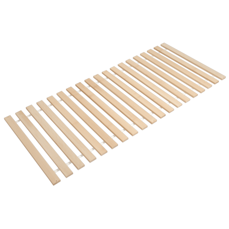 nepolohovateľný rošt rolovateľný z 19 masívnych bukových latiek