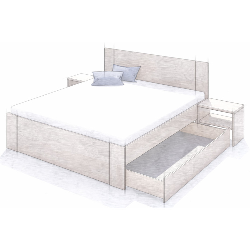 ÚP ZÁSUVKA 3/4 zboku (ukážka s plným predným čelom)