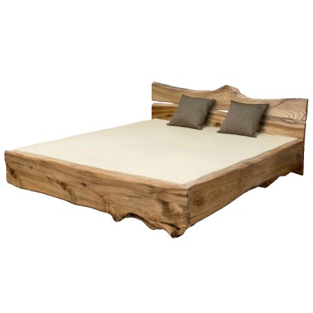 Dizajnová posteľ LEVITA z brestového masívu | postelerosty.sk