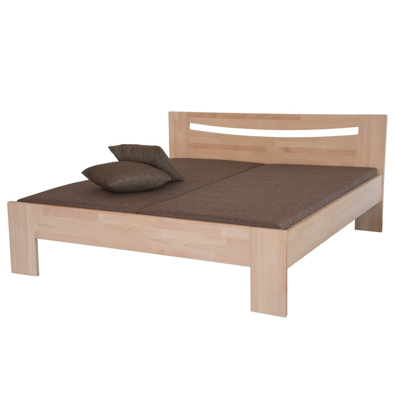 Masívna posteľ ISTRIA z bukového dreva v modernom dizajne | Mrava.sk