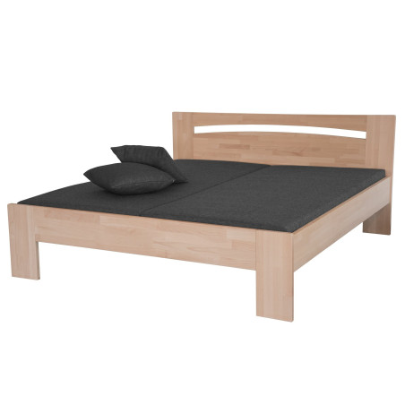 Drevená posteľ LEVIA z bukového masívu s jednoduchým a moderným dizajnom | Mrava.sk