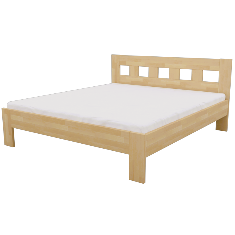 Drevená dizajnová posteľ SILVANA z bukového masívu | Mrava.sk