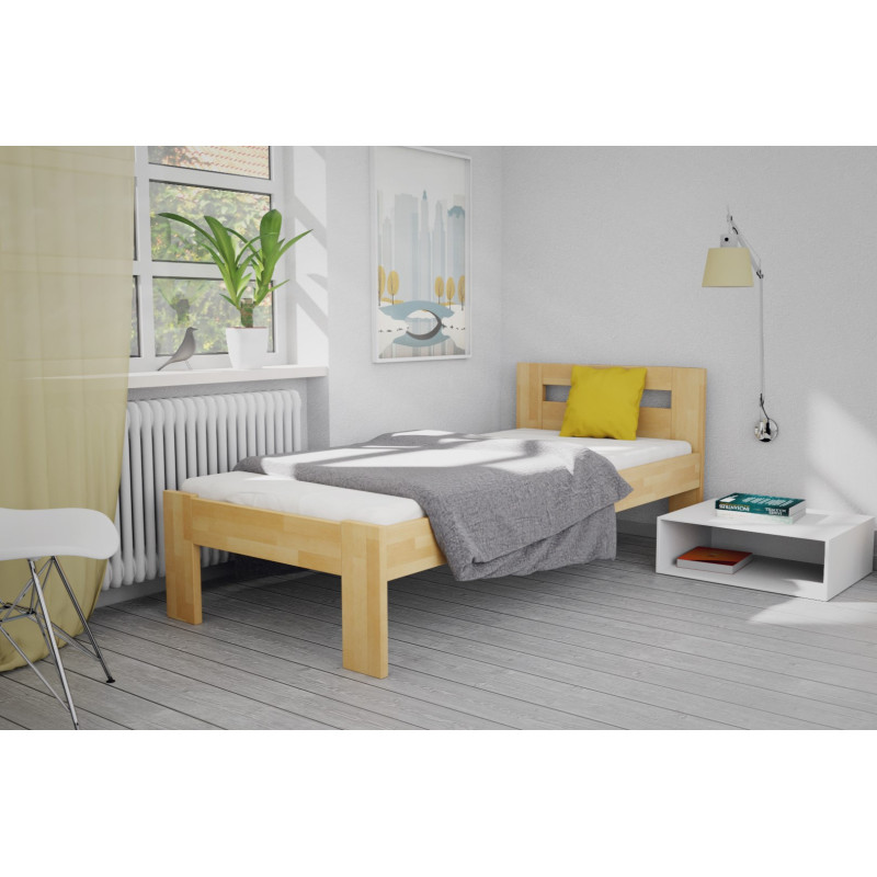 Jednoduchá posteľ JUNIOR z masívneho bukového dreva | Mrava.sk