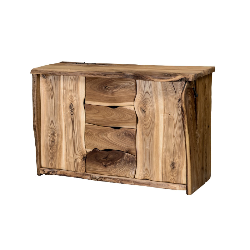 Veľká komoda z masívu so 4 zásuvkami | postelerosty.sk