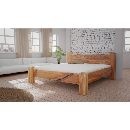 Luxusná dizajnová posteľ Dante z brestového masívu | postelerosty.sk