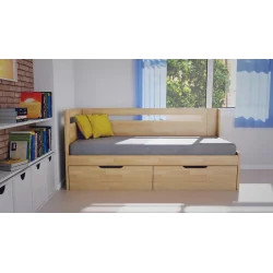 Rozkladacia multifunkčná posteľ KOMBI vyrobená z masívneho bukového dreva | shop.mrava.sk