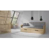 Rozkladacia posteľ OTELA z masívu s úložným priestorom | shop.mrava.sk