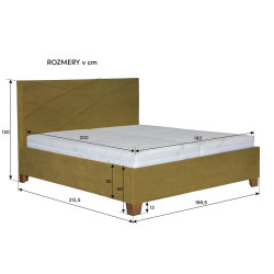 Čalúnená posteľ HORIZONTAL