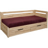 Rozkladacia multifunkčná posteľ KOMBI vyrobená z masívneho bukového dreva | shop.mrava.sk