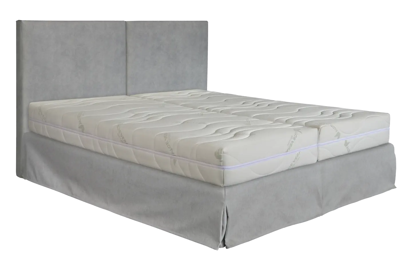 Boxspring s krycou sukničkou a čelom